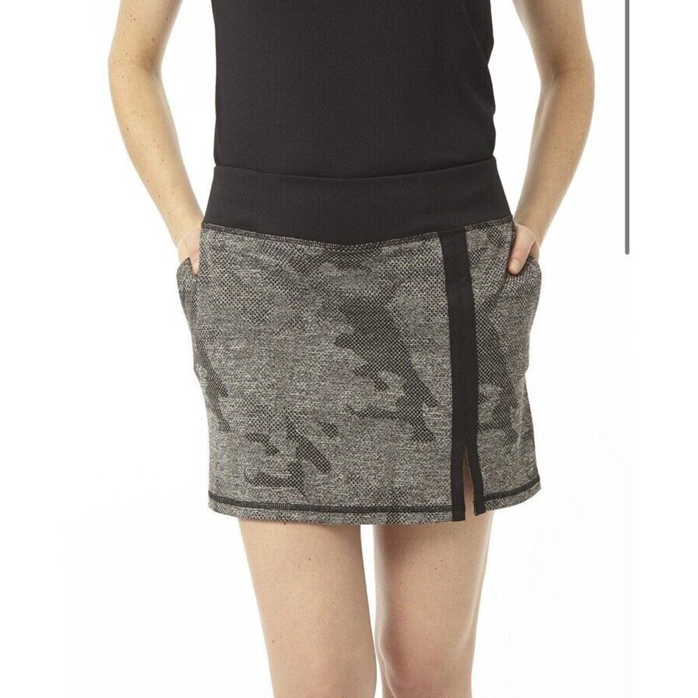 Chase54 Contour Shorts Gold Skort Gray Camouflage Size XS Athletic Pockets